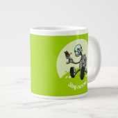 Grande Tasse Restez Curieux ! Caricature Robot Et Papillon (Devant droit)