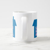 Grande Tasse Restons à la maison Bleu (Dos)
