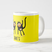 Grande Tasse Retour À L'École Petit Singe (Devant droit)