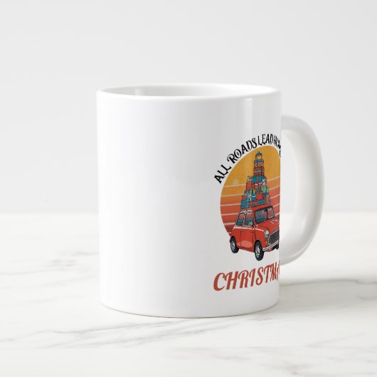 Grande Tasse Retro Christmas (Devant droit)