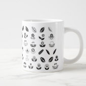 Grande Tasse retro-flowers-leaf-flower-vintage (Droite)