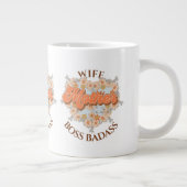 Grande Tasse Retro Funny Femme mère Boss Badass Fête des mères (Droite)
