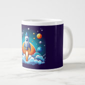 Grande Tasse Retro, fusée spatiale (Devant droit)