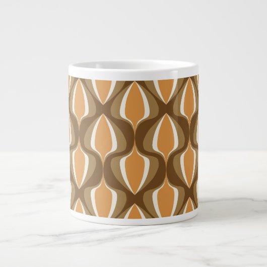 Grande Tasse Retro Ogee  Brown (Devant)