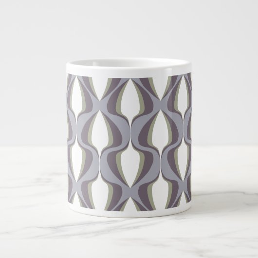 Grande Tasse Retro Ogee Grey (Devant)