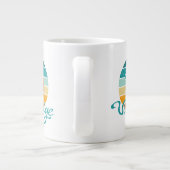 Grande Tasse Retro Sunset 70 Vintage en détresse (Dos)