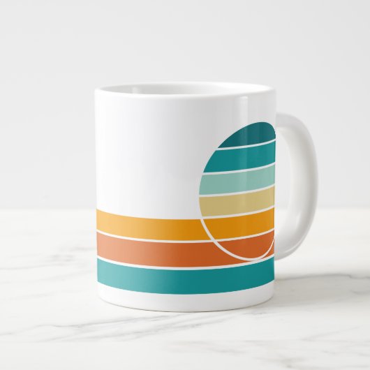 Grande Tasse Retro Sunset 71 (Devant droit)