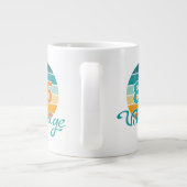 Grande Tasse Retro Sunset 85 Vintage Distressed (Dos)