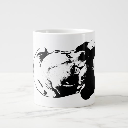Grande Tasse Revendiqué avec amour (Devant)