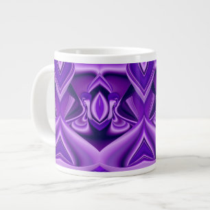 Grande Tasse Rêves arc-en-ciel à fleurs violettes