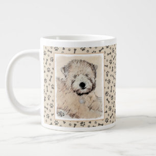 Grande Tasse Revêtu doux Roue Peinture Terrier Art original