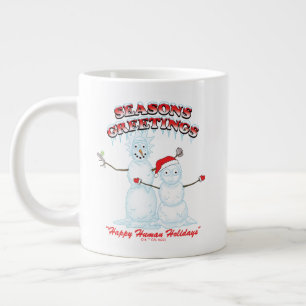 Grande Tasse Rick et Morty   Bonnes Fêtes de snowmen