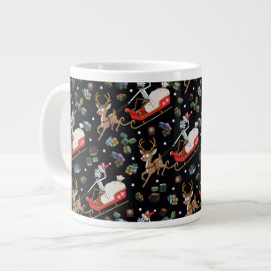Grande Tasse Rick et Morty   Christmas Reindeer Sleigh Motif