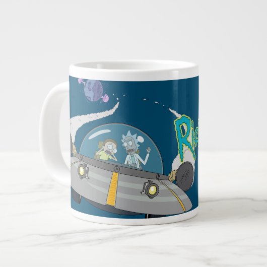 Grande Tasse RICK ET MORTY™| Vol dans un vaisseau spatial (Devant gauche)