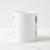 Grande Tasse RIVENDELL™ Collage Aquarelle Graphique (Devant)
