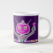 Grande Tasse Robot Alien Heureux (Droite)