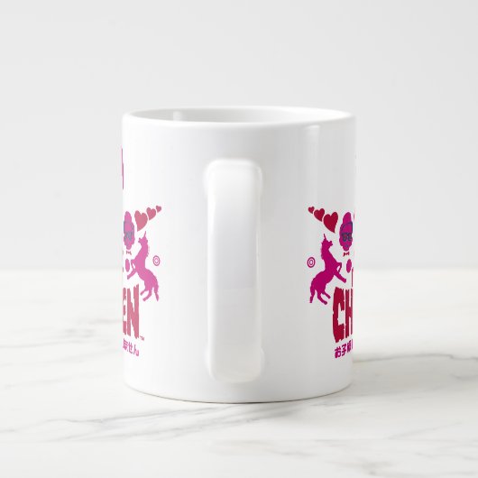 Grande Tasse Robot Chicken Nerd Unicorn (Dos)