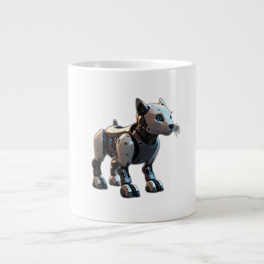 Grande Tasse robot chien (Devant)