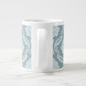 Grande Tasse Rococo Damask Lg Pattern Duck Egg Blue+Teal (Dos)