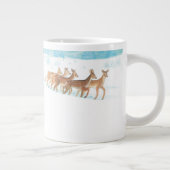 Grande Tasse Roe Deer hiver paysage de forêt enneigée (Droite)