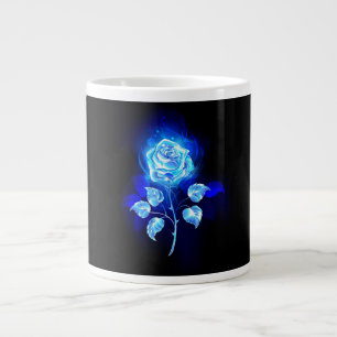 Grande Tasse Rose Bleue Brûlante
