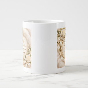 Grande Tasse Rose d'Ivoire Élégante Parents Dua Inspirante