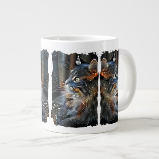 Grande Tasse Rose et lumière magique (Devant droit)