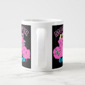 Grande Tasse Rose et Noir Silhouette Maman Belle-Mère de Marié (Dos)
