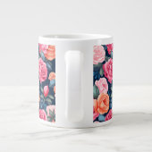 Grande Tasse Rose Fleurs fleurir Motif (Dos)