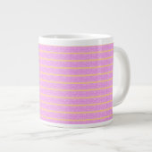 Grande Tasse Rose Géométrique (Devant droit)