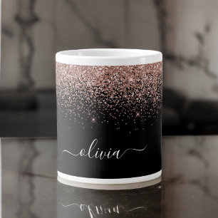 Grande Tasse Rose Gold Blush Pink Parties scintillant Moderne M