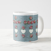 Grande Tasse Rosebuds & Coeurs (Devant droit)
