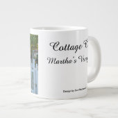 Grande Tasse Roses roses roses et picket clôture - Martha's Vin (Devant droit)