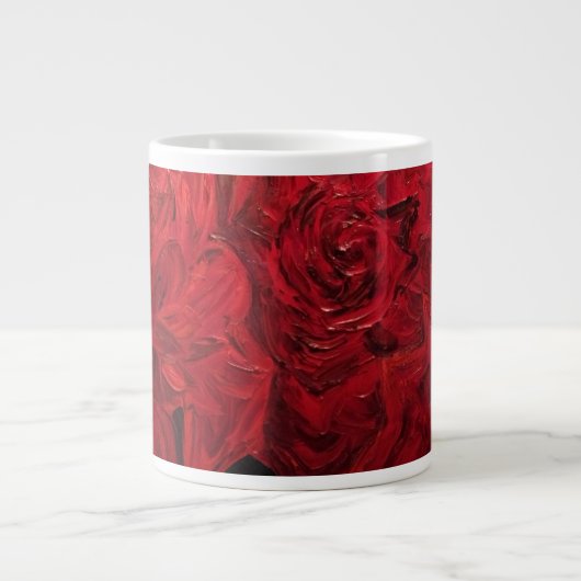Grande Tasse Roses Rouges (Devant)