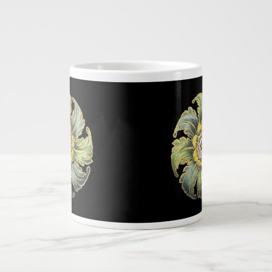 Grande Tasse Rosette architecturale antique n° 1 (Devant)