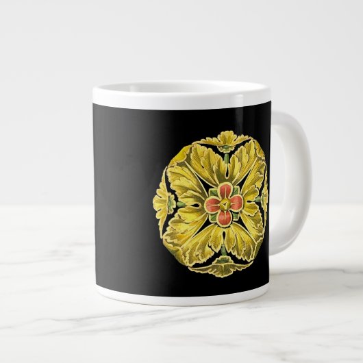 Grande Tasse Rosette architecturale antique n° 3 (Devant droit)