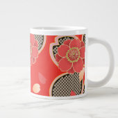 Grande Tasse Rouge et blanc Sakura Japonais Kimono (Droite)