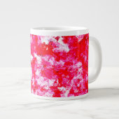 Grande Tasse Rouge et rose Abstraits (Devant droit)