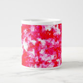 Grande Tasse Rouge et rose Abstraits (Devant)
