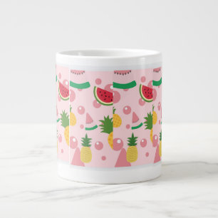 Grande Tasse ROUGE ET ROSE AVEC IMPRIMANTES WATERMELONpecialty