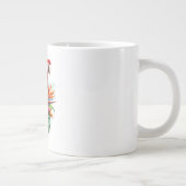 Grande Tasse Rouge macaw tropical floral (Droite)