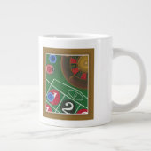 Grande Tasse Roulette Table avec puces et roue (Droite)