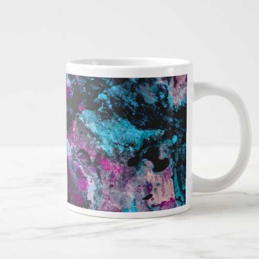 Grande Tasse Ruby et Sapphire Crystal Geode Abstrait (Droite)