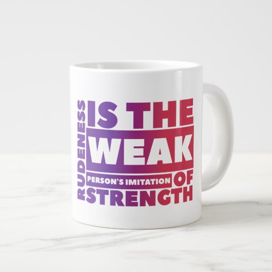 Grande Tasse Rudeness - Jumbo (Devant droit)
