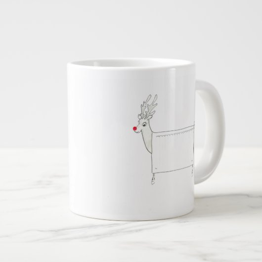 Grande Tasse Rudolf le radiateur flairé rouge (Devant droit)
