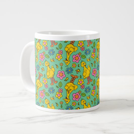 Grande Tasse Rue Sésame | Big Bird & Little Bird Motif (Devant gauche)