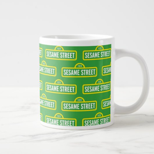 Grande Tasse Rue Sésame | Logo couleur complète (Droite)