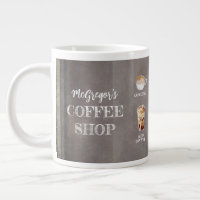 Rustic Coffee Shop Famille ou affaires Brown