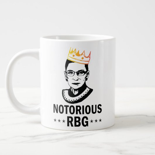Grande Tasse Ruth Bader Ginsburg Mug, célèbre RBG (Gauche)