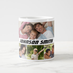 Grande Tasse Sac à Électronique avec Collage de Photos de Famil